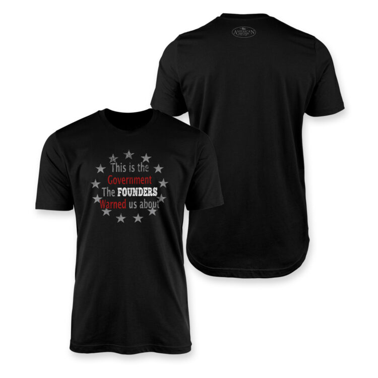 Founders Warning Mens Tee in Black