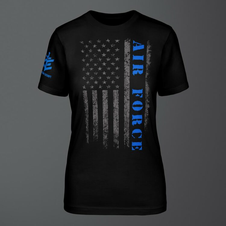 Air Force Grunge Flag