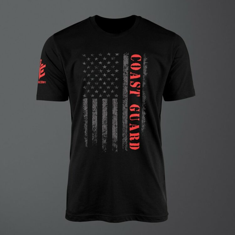 Coast Guard Grunge Flag