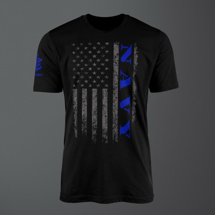 Navy Grunge Flag