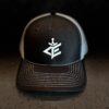 AE Logo Trucker Hat Black and White