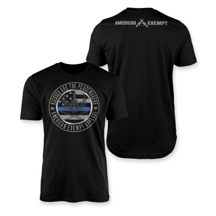 Blessed are the Peacemakers Tee in Black