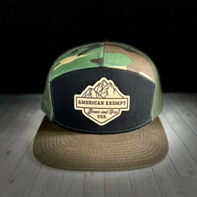 Brave and Free Leather Patch 7 Panel
