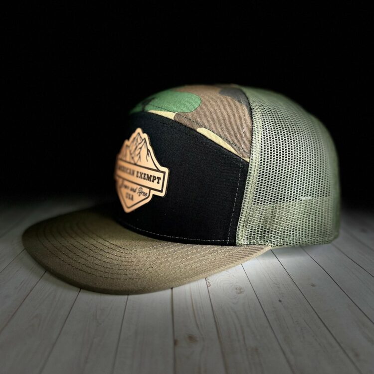 Brave and Free Leather Patch 7 Panel