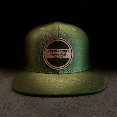 Army Olive Liberty or Death Leather Patch