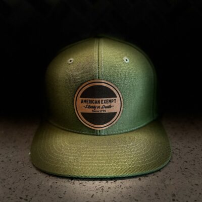 Army Olive Liberty or Death Leather Patch