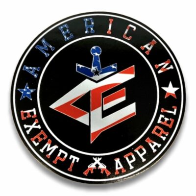 American Exempt Flag Decal