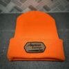 Orange Beanie with AE Leather Patch