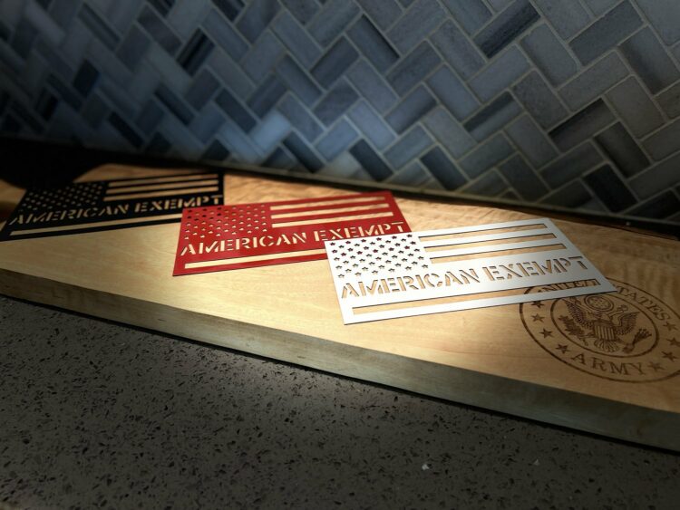 Red AE Flag Vehicle Magnets - Image 4