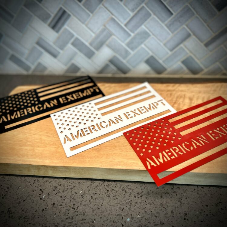 Red AE Flag Vehicle Magnets - Image 2