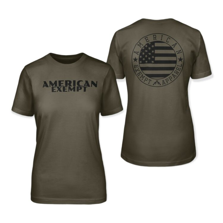 American Exempt Crest Flag Tee
