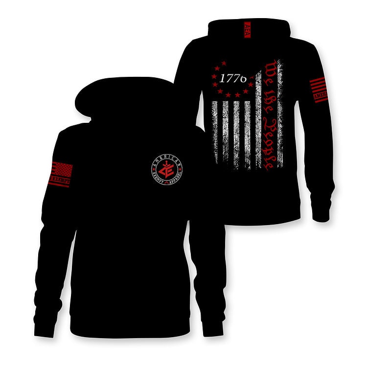 We the People Flag Hoodie