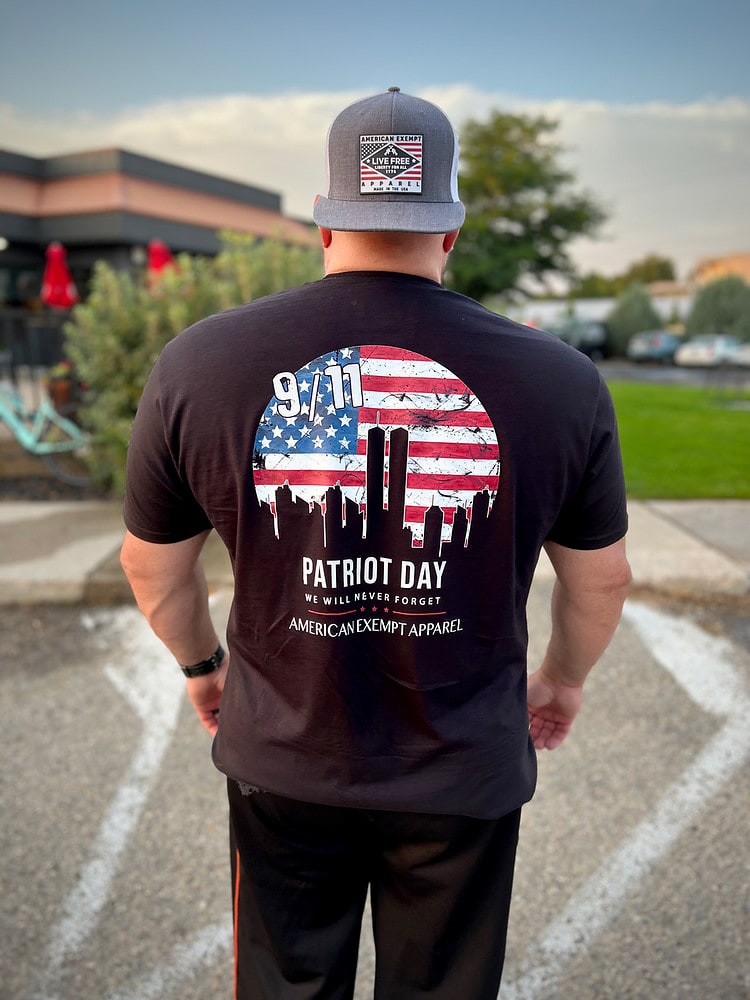 Patriots Day 2023 Black worn in 2XL