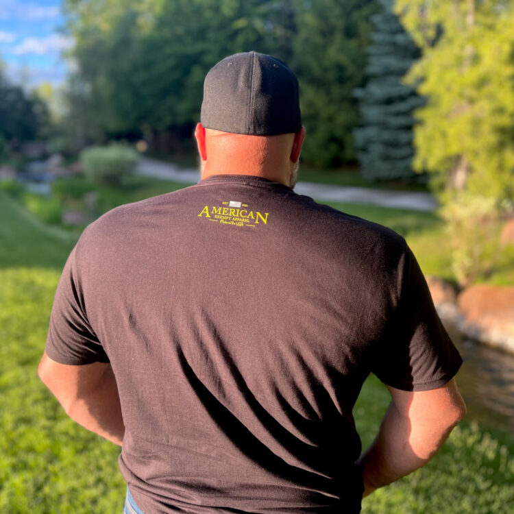 Freedom or Die Black and Yellow Tee - Image 2